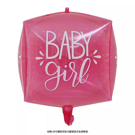 Gender Reveals Party Aluminum Film Ball Gender Male Treasure Female Treasure Bottle Birthday Party Venue Layout Aluminum Film Balloon