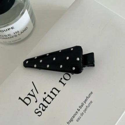 IG Style Elegant Cute Women's Polka Dots Pu Leather Alloy Hair Clip