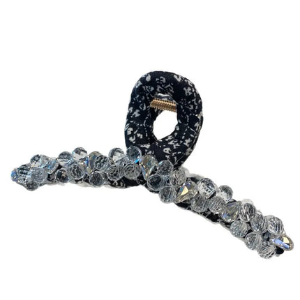 Luxury Large Crystal Hair Claw Shark Clamp Women Fashion Fairy Tale Sweet Back Of Head Updo Hair Clip Stylish Hair Accessory