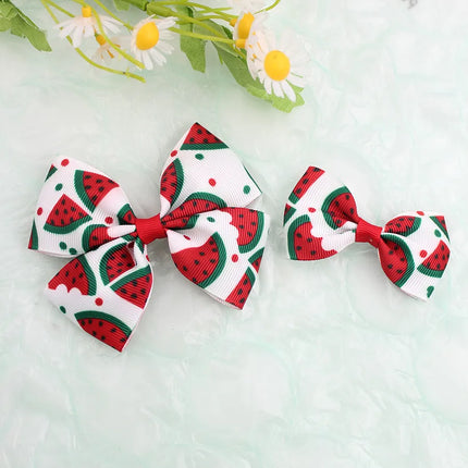 Summer National Day Fruit Bow Hairpin Flamingo Pineapple Bow   Spring New