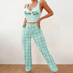 S / W0277 Vest Pants-Green