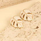 One Size / Gold / Leaves-White