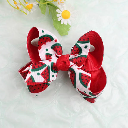 Summer National Day Fruit Bow Hairpin Flamingo Pineapple Bow   Spring New