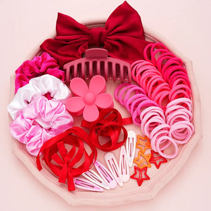 Europe and the United States  new large intestine hair ring hair rope large bow matte grip clip headdress shark clip hair accessories wholesale