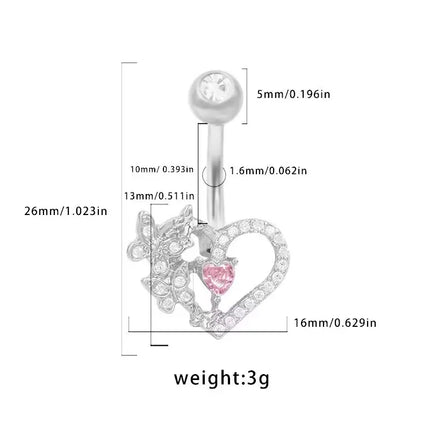 1 Piece Belly Rings Simple Style Classic Style Star 316L Stainless Steel  Alloy Plating Inlay Resin Rhinestones Glass Gold Plated Silver Plated Belly Rings