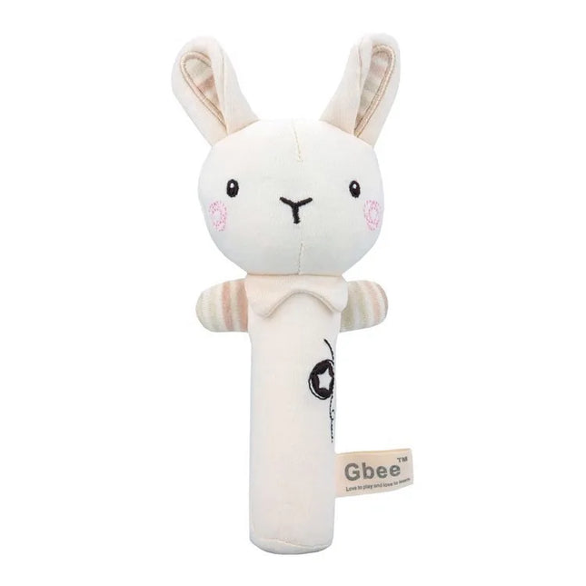 Gbee baby rattle plush toy early education animal round rattle doll baby soothing toy