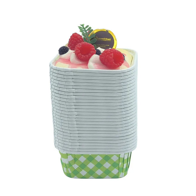 Simple Style Lattice Coated paper Bakeware Cake stand