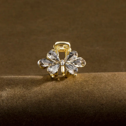 Elegant Sweet Women's Wings Bow Knot Alloy Plating Rhinestones Hair Claws