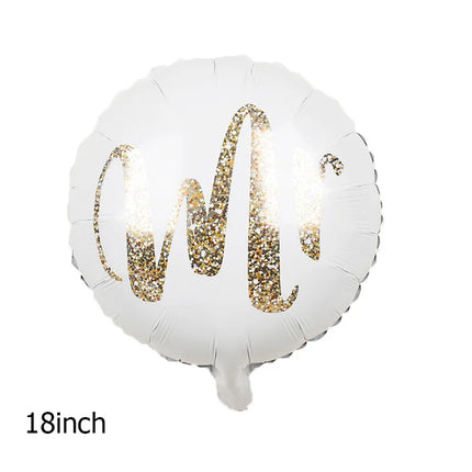 valentine's day letter aluminum film wedding party balloons