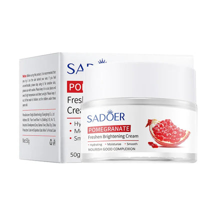 All English packaging SADOER red pomegranate fresh beauty six-piece moisturizing facial skin care series