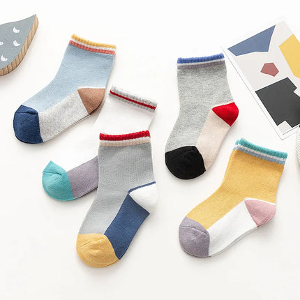 New Children's Socks Spring and Autumn Cotton Cartoon Children's Socks Boys and Girls Baby Socks Autumn and Winter Cute Children's Socks Wholesale