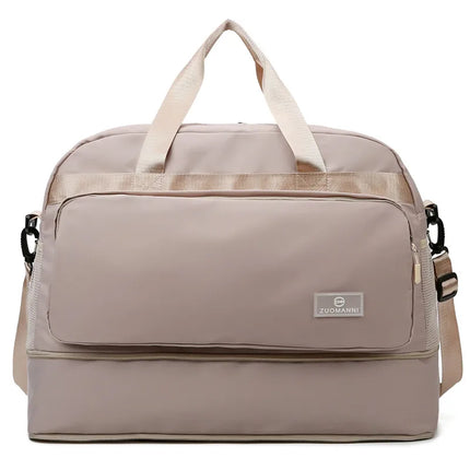 Short-distance travel bag business travel cover trolley clothing luggage bag men's and women's large capacity portable boarding bag fitness yoga bag