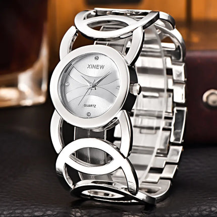 brand new women's watch stainless steel bracelet watch  simple luxury ladies quartz watch a generation of hair