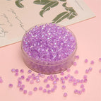 Red and Purple / 4mm Hole Diameter 1.2mm 10g/pack About 135 Pieces