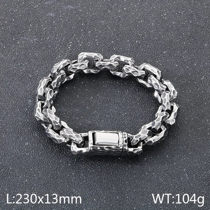 Hip-Hop Geometric 304 Stainless Steel Men's Bracelets Men Chain Bracelets