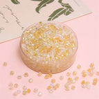 Platinum Champagne / 4mm Hole Diameter 1.2mm 10g/pack About 135 Pieces