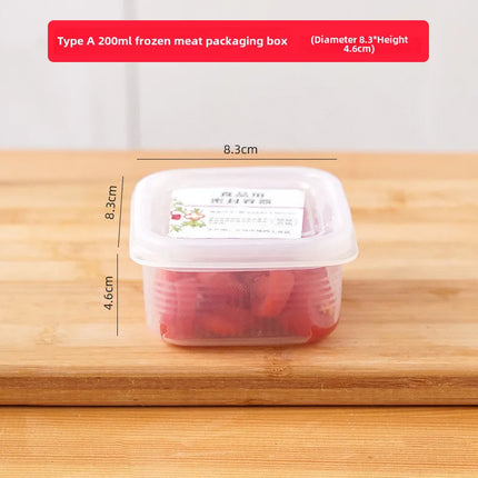 Kitchen refrigerator storage box food grade freezer special fresh-keeping box kitchen compartment finishing sealed frozen meat box antibacterial