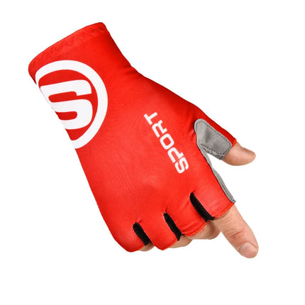 Cycling gloves half finger men's and women's mountain bike bicycle sun protection non-slip wear-resistant ice silk breathable outdoor sports gloves