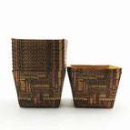 Kraft Paper Square Cap Pattern 50 PCs