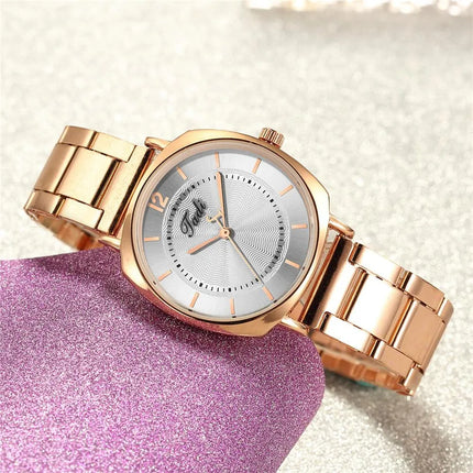 fashion simple satin quartz steel band watch hot sale ladies watch explosion models watch female watch