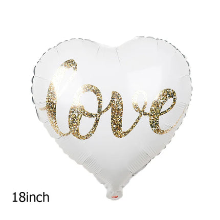 valentine's day letter aluminum film wedding party balloons