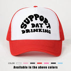 One Size / Red Background White Hat Red Net