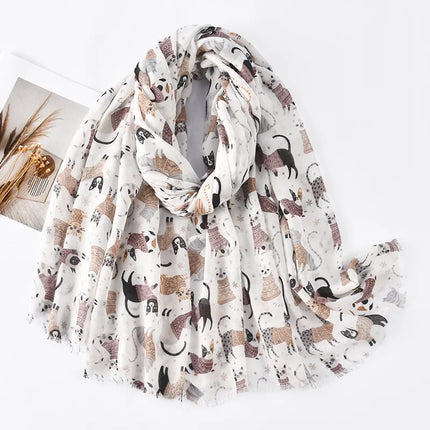 Women's Vacation Simple Style Animal Polyester Scarf