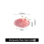 Bird Jewelry Plate-Style 2 Pink / No specifications