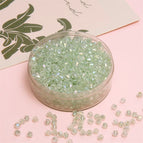 Light Green / 4mm Hole Diameter 1.2mm 10g/pack About 135 Pieces