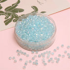 Water Blue / 4mm Hole Diameter 1.2mm 10g/pack About 135 Pieces