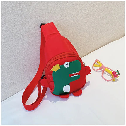 Children's cartoon chest bag cute little dinosaur cartoon crossbody shoulder bag lightweight fashion change fashion waist bag wholesale