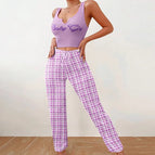 S / W0277 Vest Pants-Purple