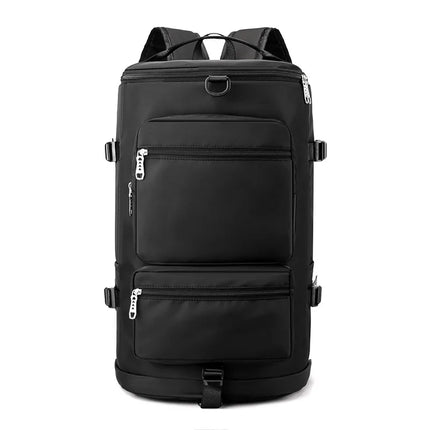 Multi-purpose casual travel bag men's and women's large capacity wet and dry separation fitness bag shoulder short distance luggage bag printed LOGO