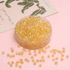 Golden Yellow / 4mm Hole Diameter 1.2mm 10g/pack About 135 Pieces