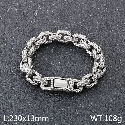 Hip-Hop Geometric 304 Stainless Steel Men's Bracelets Men Chain Bracelets
