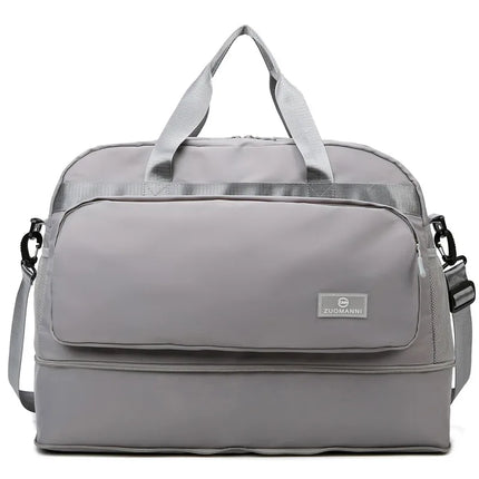 Short-distance travel bag business travel cover trolley clothing luggage bag men's and women's large capacity portable boarding bag fitness yoga bag