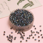 Black / 4mm Hole Diameter 1.2mm 10g/pack About 135 Pieces