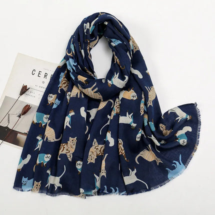 Women's Vacation Simple Style Animal Polyester Scarf