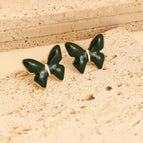 One Size / Gold / Butterfly-Dark Green