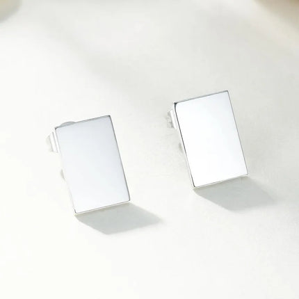 Casual Simple Style Classic Style Solid Color 304 Stainless Steel Ear Studs