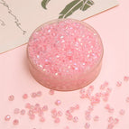Deep Pink / 4mm Hole Diameter 1.2mm 10g/pack About 135 Pieces