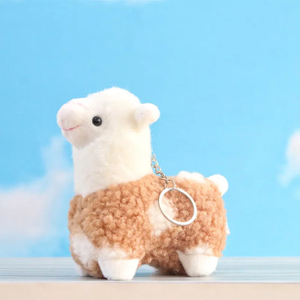 Cute Alpaca Pendant Plush Toy Small Alpaca Doll Pendant Doll Wedding Drop Doll Lamb Doll