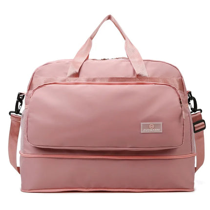 Short-distance travel bag business travel cover trolley clothing luggage bag men's and women's large capacity portable boarding bag fitness yoga bag