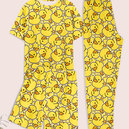 I Don’t Give a Duck" 3-Piece Pajama Set