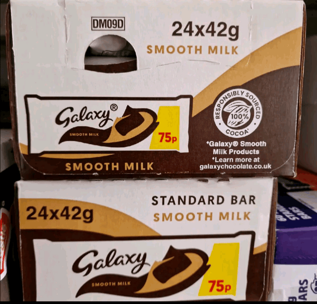 Galaxy Smooth Chocolate Bars – 24 x 48g Full Box