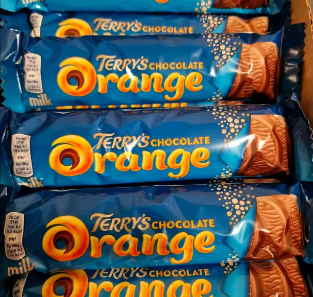 Terry’s Chocolate Orange Milk Bars – Box of 30 (35g each)