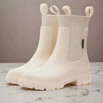 Women’s Waterproof Fashion Ankle Boots – Lightweight & Non-Slip