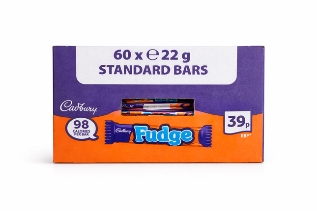 Cadbury Fudge Chocolate Bars – 60 x 22g