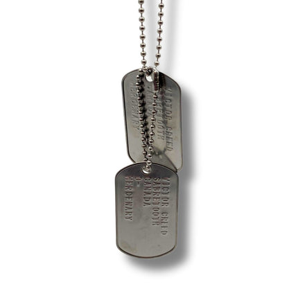 'Sabretooth' Victor Creed Dog Tag Set Inspired Stainless Steel Cosplay Gift UK Stock