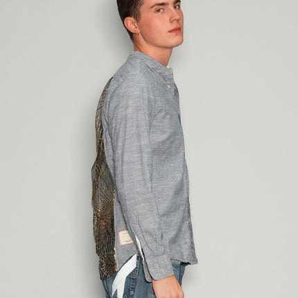 Party Back Granddad Collar Shirt